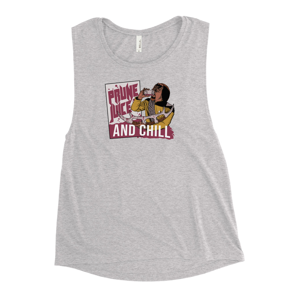 Prune Juice and Chill - Ladies’ Muscle Tank