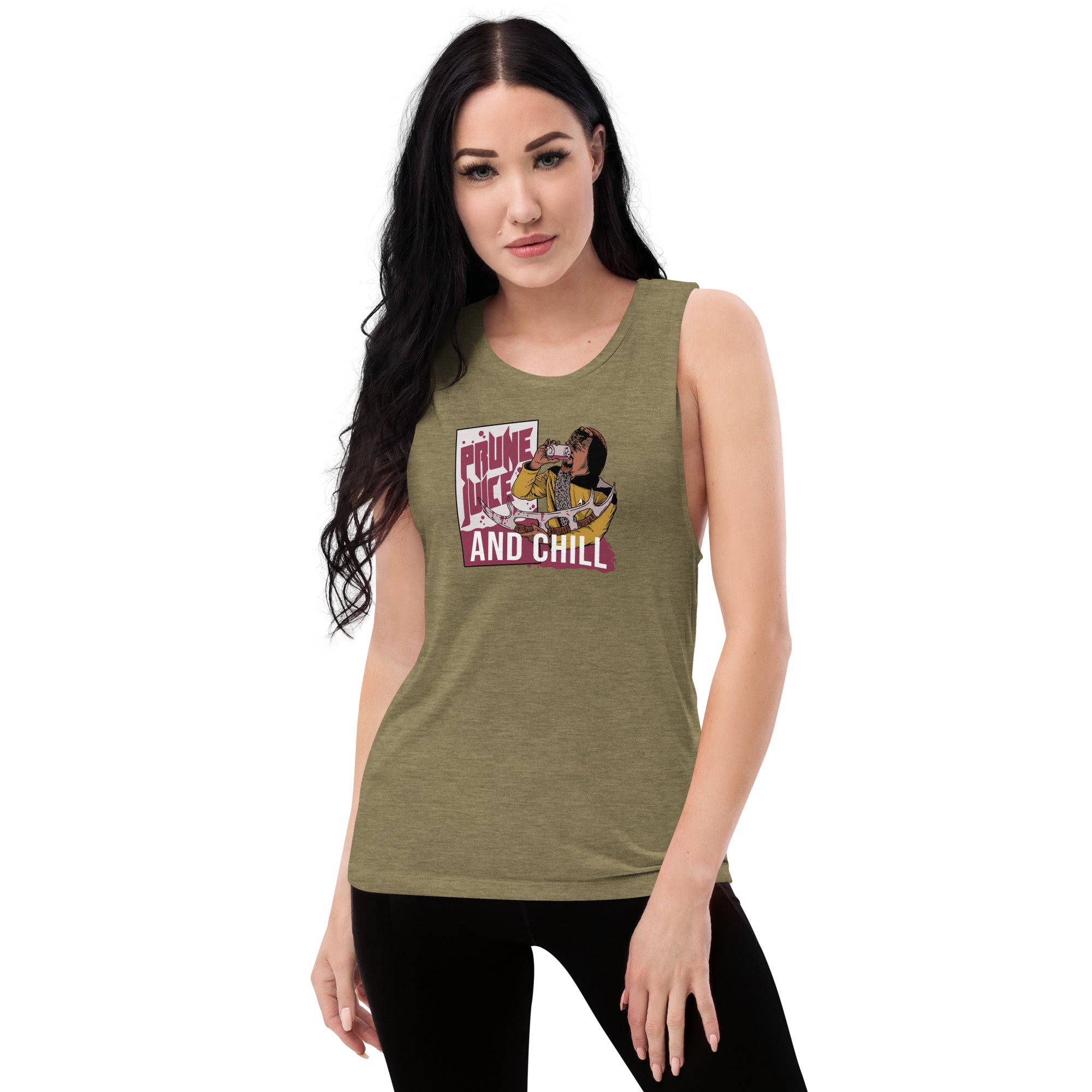 Prune Juice and Chill - Ladies’ Muscle Tank